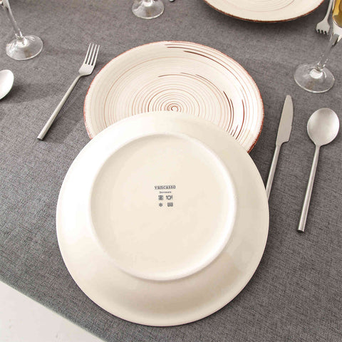 Beige Dinner Plates Set