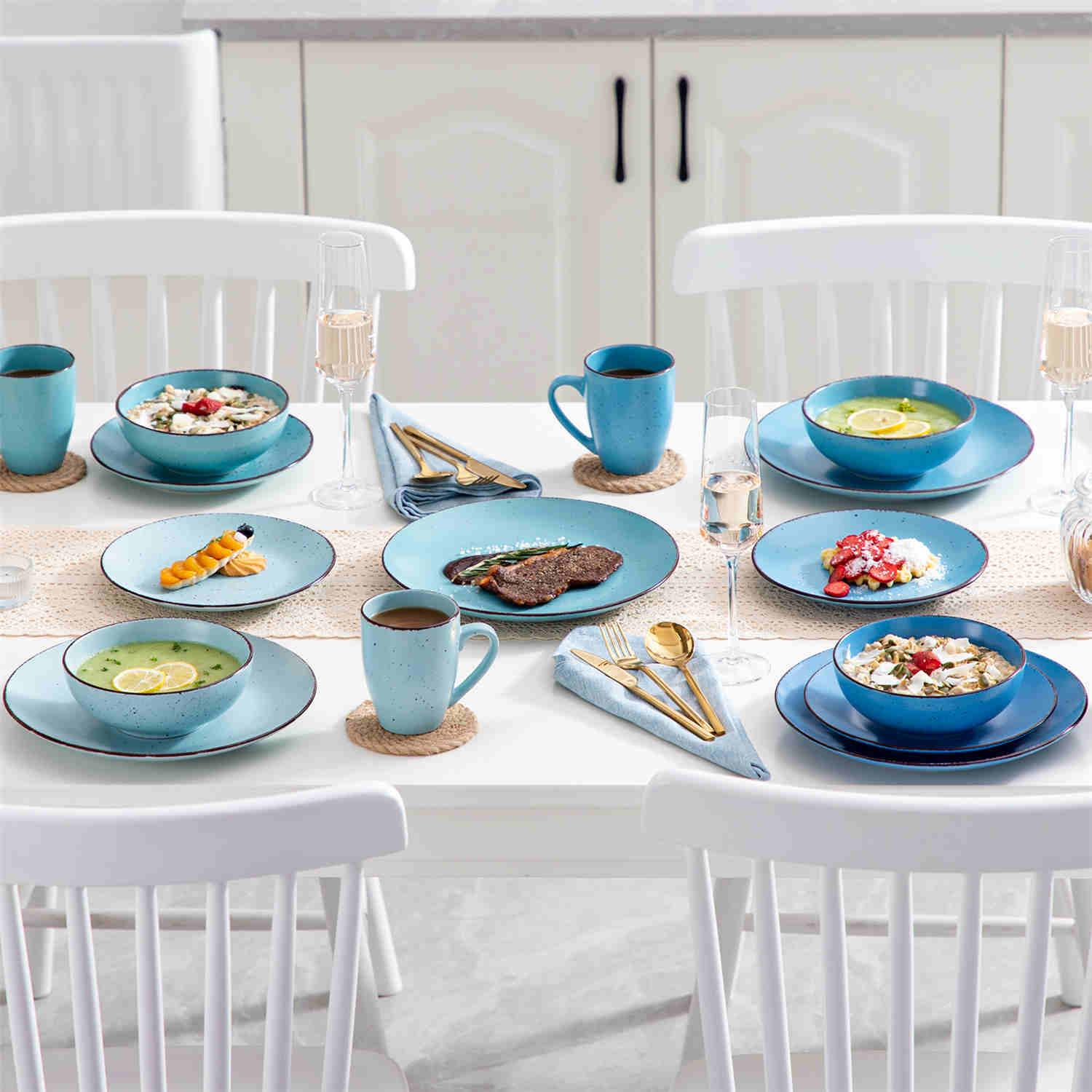 Oceano rustic dinnerware sets