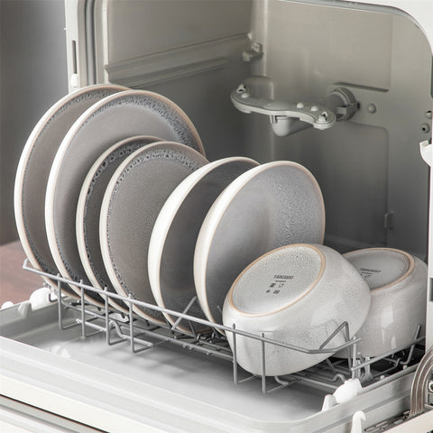 Snow 24-Piece Stoneware Dinnerware Set - Service For 6 Minimalist Design Let You Enjoy Elegance Every Day - Beige