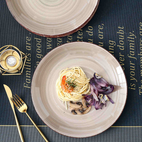 Cream Dinner Plates Set