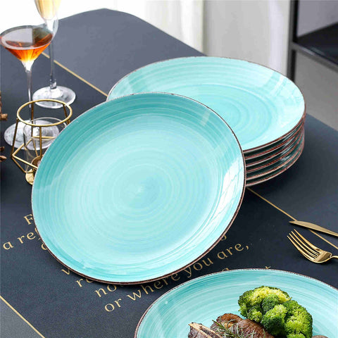 Green Dinner Plates Set