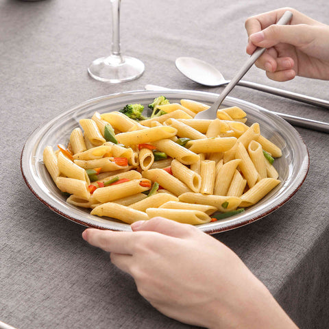 Grey Dinner Plates Set