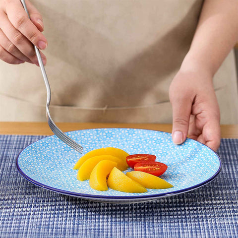 Macaron Salad Plates Set of 4